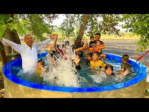 Building Amazing DIY Swimming Pool Step By Step | Mubashir Saddique | Village Food Secrets