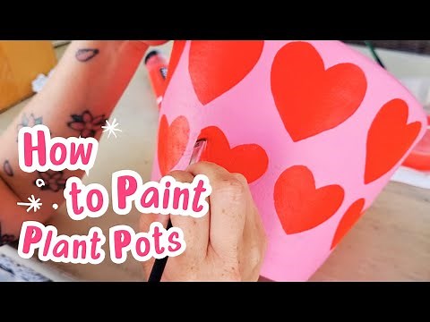 How to paint on terracotta pots | The easiest way to prep and paint terracotta pots