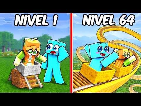 Montaña Rusa POBRE vs Montaña Rusa MILLONARIA en Minecraft!