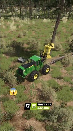 John Deere 843L Feller Buncher in Action! 🌲🚜 | FS25 Logging #shorts