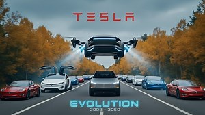 Tesla Evolution (2008-2050) _ From past legends to flying cars ! | SpaceX Fans