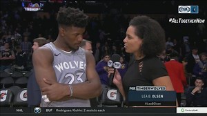 Minnesota Timberwolves guard Jimmy Butler had 18 points and four steals in his return from knee surgery | FanDuel Sports Network North