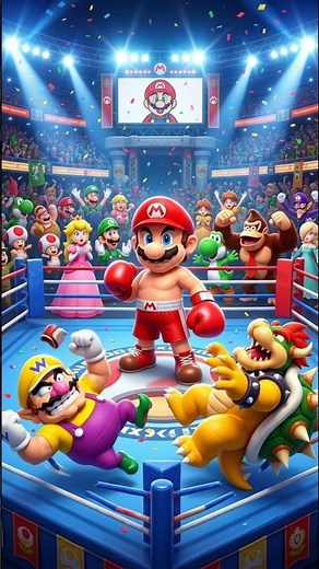 Mario vs Bowser & Wario! 🔥 1 vs 2 Boxing Fight | Epic Mushroom Kingdom Battle