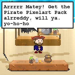 Pirate Pixelart Pack (RPG, Items, Characters) by atla