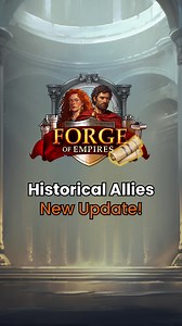 18K views · 116 reactions | Take your Historical Allies to the next level! With the new level-up system, complete series of tasks to gather special, Ancient Scrolls containing the knowledge of civilizations before us and improve your Allies' skills! Watch the full reel for details and let us know which Ally you're leveling up first! #forgeofempires #strategygame #citybuilding #gamingcommunity #historicalallies | Forge of Empires | Facebook