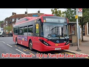 Full Route Visual | London Bus Route 184 - Barnet, CR to Turnpike Lane Station | (SEe61) LJ67DKD