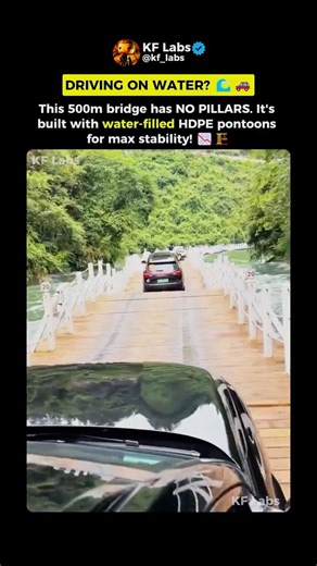 This Road Floats on a 200ft Deep River!🌊🚗