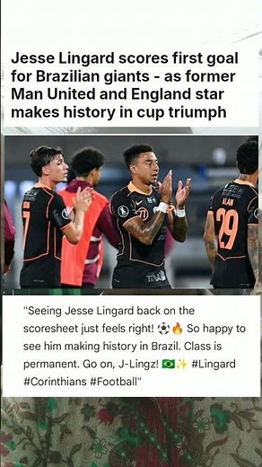 Jesse Lingard scores first goal for Brazilian giants - as former Man United #sports #news