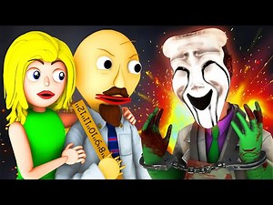 Baldi vs SCP: Possessive Mask (Bob Animation SCP-035 vs SCP-096 Shy Guy 3D)