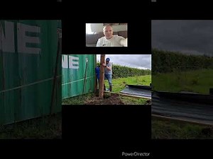 A flat roof from one shipping container to another