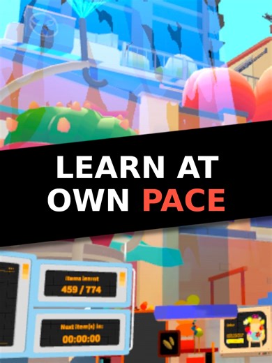 🚀 Stop feeling nervous while learning a new language! Our VR & PC game makes practicing words, phrases, and sentences fun, interactive, and completely stress-free. 💬✨ Make mistakes, ask questions, and learn at your own pace in a judgment-free environment. This is language learning transformed. 🎮 VR PC | Language Learning | Fun & Interactive | No Pressure #LanguageLearning #VRGaming #PCGaming #LearnLanguages #InteractiveLearning #GamifiedLearning #StudyTips #LearnLanguagesFast #EdTech #GamingF