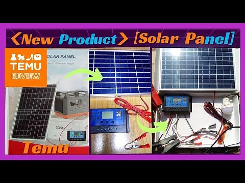 Product from TEMU(Solar Panels the next Generation)#solarpanels #portablepowerstation #temu