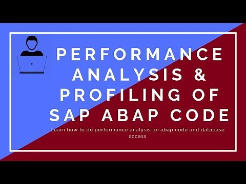 SAP ABAP profiling and performance analysis