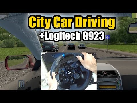 City Car Driving + Logitech G923 (Racing/Steering Wheel)