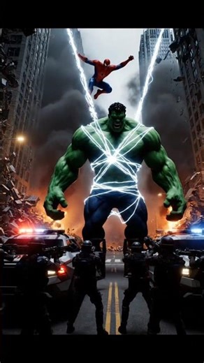 Spider-Man vs Hulk: The Battle That Shook the City! #SpiderMan #Hulk