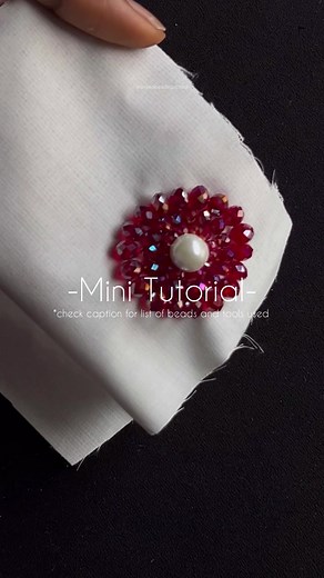 Beaded Fabric Tutorial with Pearls and Crystals