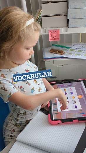 MONDAY afternoon - #vocabulary lesson - every Monday she learns six NEW words, their meanings, and how to use them! #language #languagelearning #languagearts #vocab #schoolday #homeschooling | Team AMC Ana