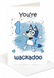 Bluey Birthday Card - Etsy