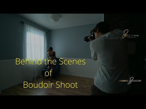 Behind-the-Scenes (BTS) of Dark and Moody Boudoir Shoot