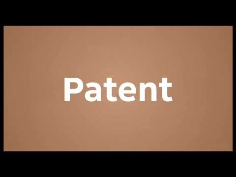 What does Patent mean in English? | English Vocabulary Explained