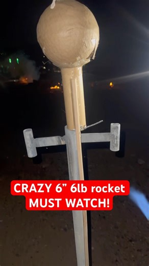 6” SHELL IN A ROCKET! #fireworks #pyrotechnics #pyro