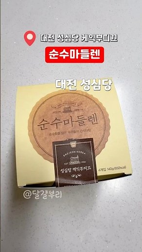 🌈 대전 성심당 순수마들렌🧁 부드럽고 촉촉한 카스테라 맛 #성심당 #성심당빵 #성심당순수마들렌 #성심당순수마들렌1호