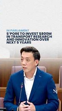 Ministry of Transport to get R&D funding of $800 million, double the funding over the past 5 years
