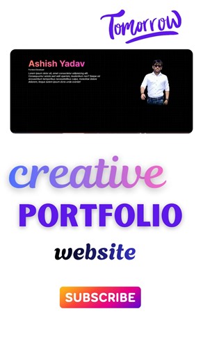Portfolio Website Design #css
