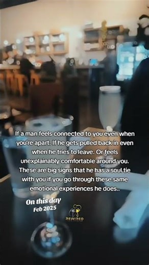 Does he have a soul tie to you?