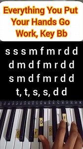 134K views · 2K reactions | Everything You Put Your Hands Go Work:Piano Tutorial/ Solfa Notes, Key Bb. #2025goals #solfanotes #keyboard #followers #reels #hymn #pianotutorial #public #fyp #viral #hiddentreasuresounds #simplepianolessons #sofanotes #viralvideos #instrumental #fypage #for #foryoupage #foryou #trending | HiddenTreasure Sounds | Facebook