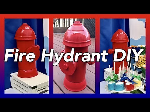 DIY Fire Hydrant Table Centerpieces Prop | Paw Patrol Party Decor