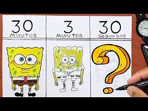 DESENHANDO 30 MIN. 3 MIN. 30 SEG, Desafio DESENHO RÁPIDO - EL RETO DE LA VELOCIDAD SPEED CHALLENGE
