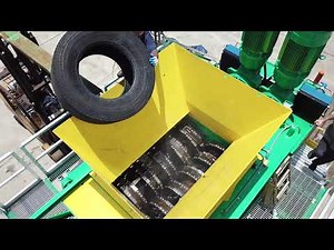 Primary Tire Shredder in Action | CM Shredder