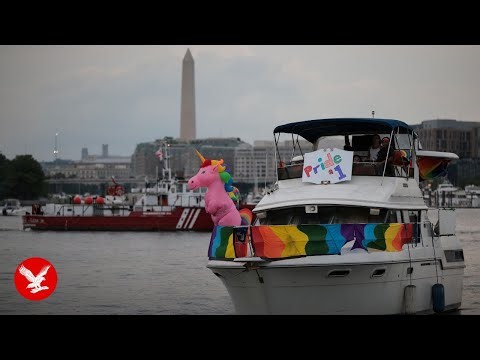Live: WorldPride parade marches through Washington in defiance of Trump rolling back LGBTQ rights
