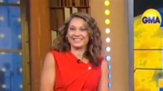 Ginger Zee stuns in red-hot sleeveless dress and matching high heels on GMA