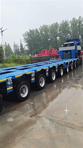 Hydraulic modular trailer #logistica #transport #heavyhauler #goldhofer
