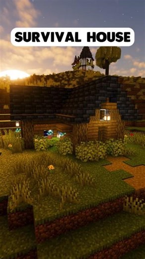 Simple But BEAUTIFUL Minecraft Survival House 🏠 #minecraft #shorts