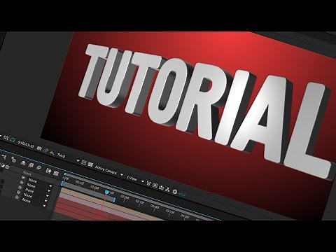 After Effects Tutorial - Element 3D Text + Basic Camera Animation