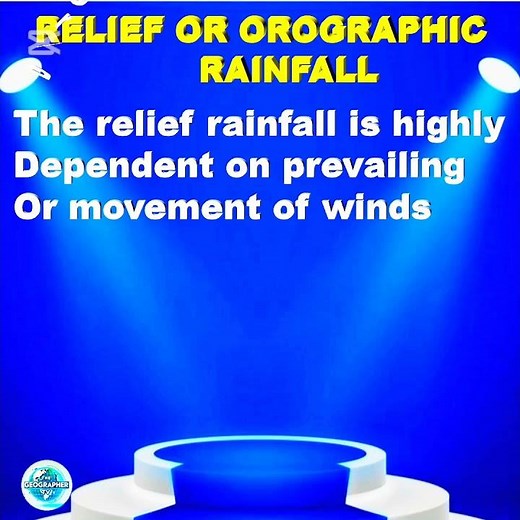 Relief or Orographic Rainfall Made Simple | Geography Lesson How Orographic Rainfall Forms |