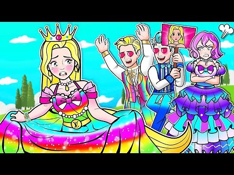 [🐾paper dolls🐾] Broken Heart Daughter and Rainbow Family | Rapunzel Compilation 놀이 종이