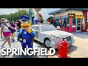 Complete Universal Studios Orlando Springfield USA in 4K