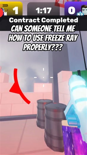 HOW DO I USE THE FREEZE RAY PROPERLY??