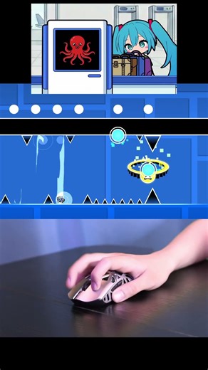 Miku Rhythm Airport Challenge in Geometry Dash #geometrydash #gd #shorts
