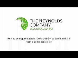 How to configure FactoryTalk® Optix™ to communicate with a Logix controller