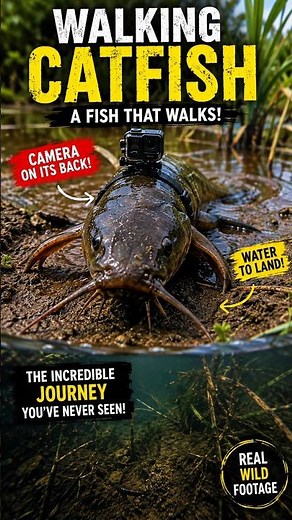 Walking Catfish: The Fish That Walks on Land! 🐟😱 | Incredible Micro Camera Footage