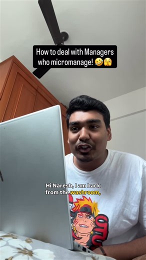 Varun Mohan on Instagram: "Best trick to deal with the Managers who micro manage! 🤣🤫 [micro manage, managers, manager memes, office memes, corporate memes, office jokes, software engineers, software developers, deloitte, tcs, infosys] #manager #officememes #corporatememes #managermemes #officejokes"