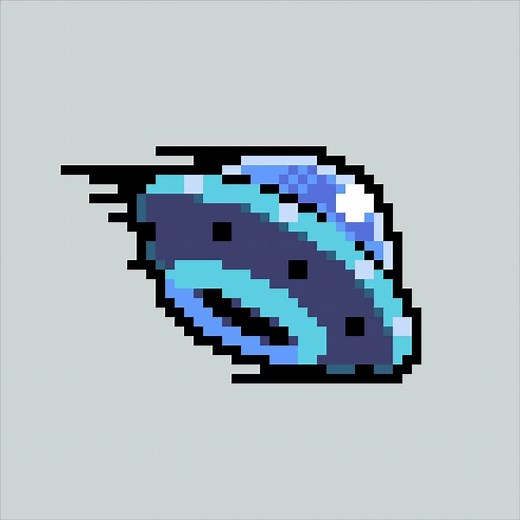 Download Pixel art illustration UFO. Pixelated UFO. Farm UFO space alien pixelated for the pixel art game and icon for website and video game. old school retro. for free