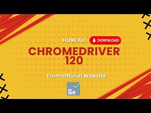 How to Download Chrome Driver 120 #chromedriver #webdriver #selenium