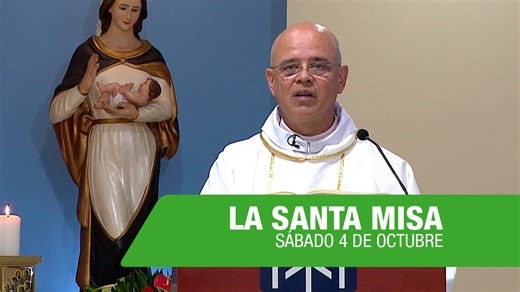 Santa Misa de hoy, Sábado 4 Octubre de 2025 Oración para la Comunión Espiritual: Creo, Jesús mío, que estás real y verdaderamente en el cielo y en el Santísimo Sacramento del Altar. Os amo sobre todas las cosas y deseo vivamente recibirte dentro de mi alma, pero no pudiendo hacerlo ahora sacramentalmente, venid al menos espiritualmente a mi corazón. Y como si ya os hubiese recibido, os abrazo y me uno del todo a Ti. Señor, no permitas que jamás me aparte de Ti. Amén #SantaMisa #SantaMisaDeHoy #E