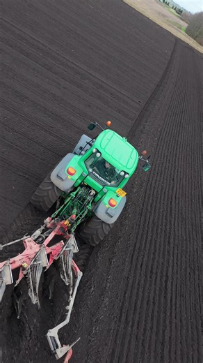 John Deere 7530 6 Furrow Plough DJI Mini 5 Pro Drone Halsall, Lancashire @Braidy #backbritishfarming #johndeere #dronevideo #dji
